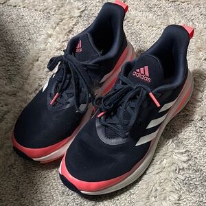 Adidas Navy and Coral Running Shoes
